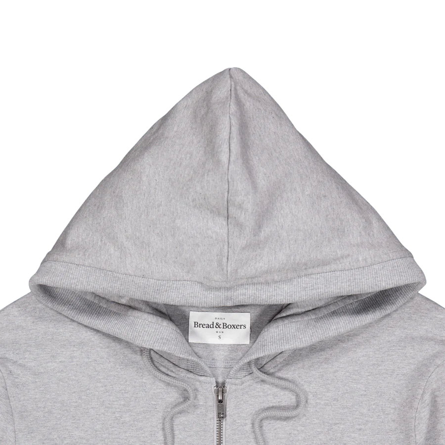 Zip Hoodie Grey Melange - Image 3