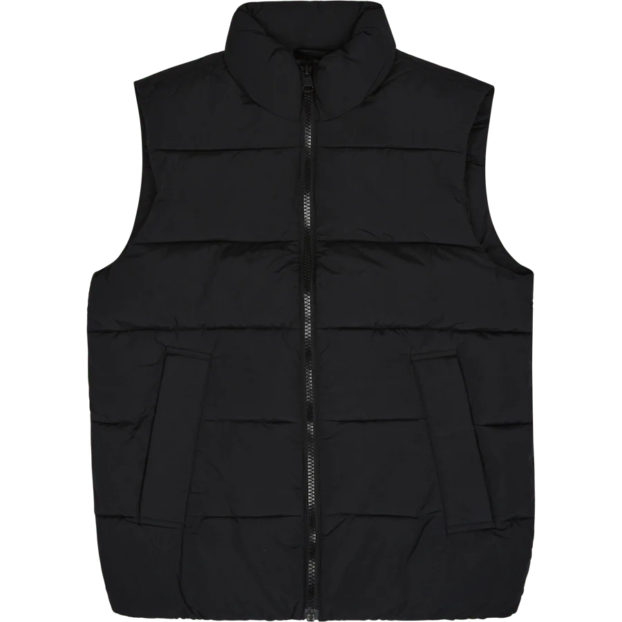 Crinkle Nylon Puffer Vest Beh