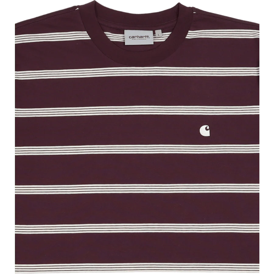 S/s Glover T-shirt Glover Stripe, Dark Plum / Wax - Image 2