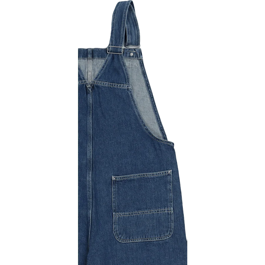 W' Bib Overall Straight Blue - Image 4