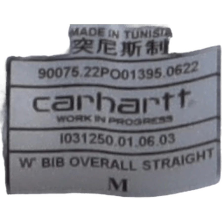 W' Bib Overall Straight Blue - Image 6