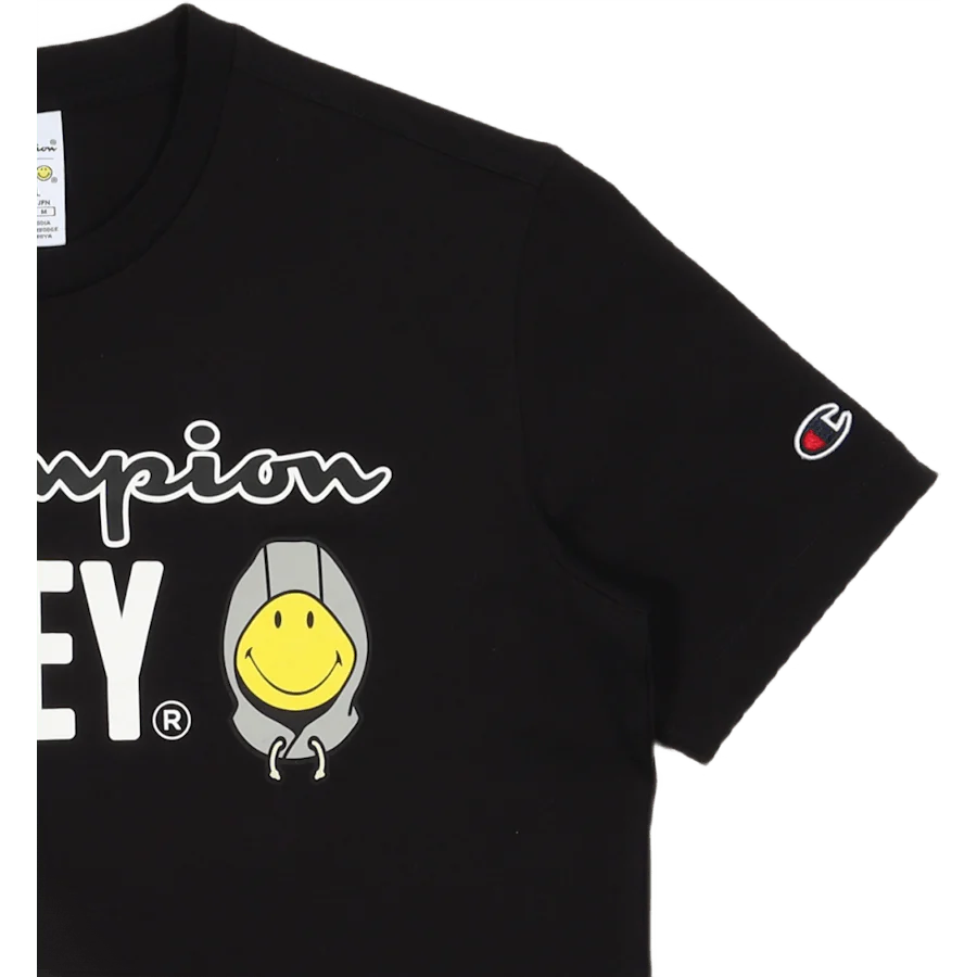 Champion X Smiley - Crewneck T Black Beauty - Image 3