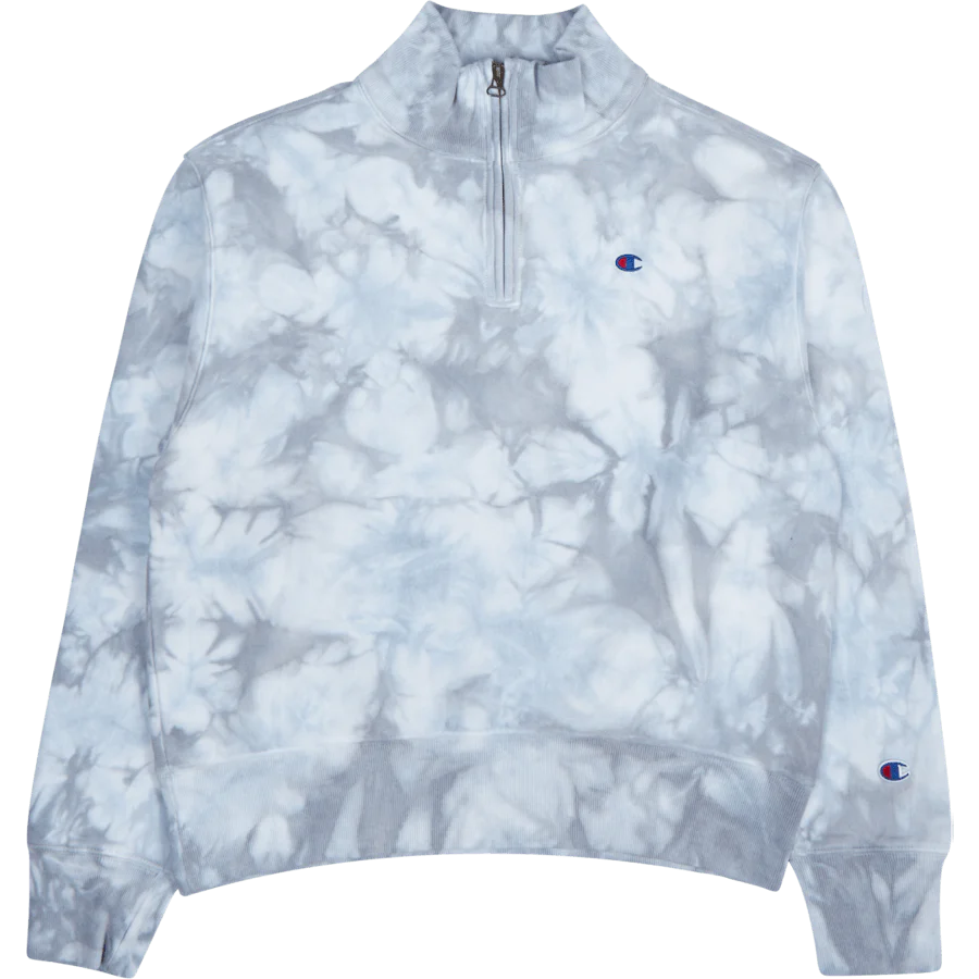 Half Zip Sweatshirt Wht