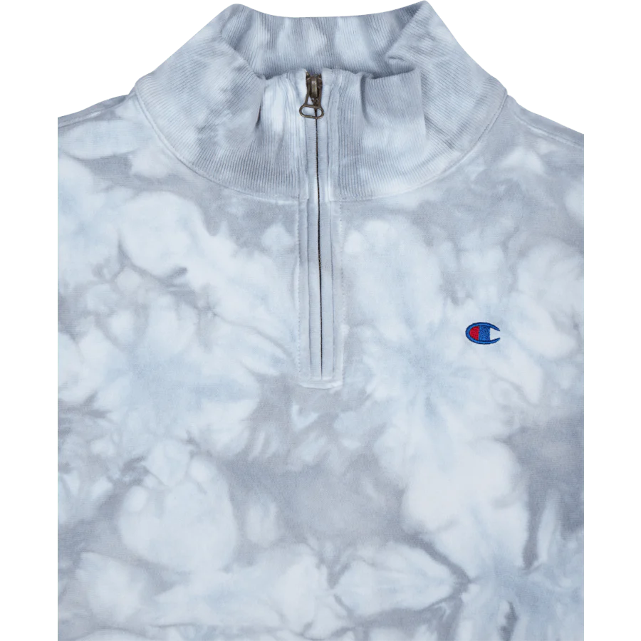 Half Zip Sweatshirt Wht - Image 3