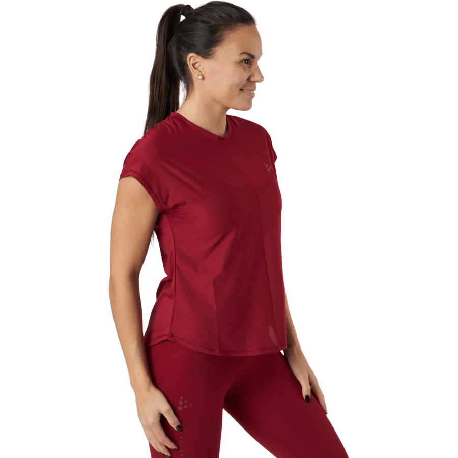 Core Charge Rib Tee W Rhubarb - Image 2