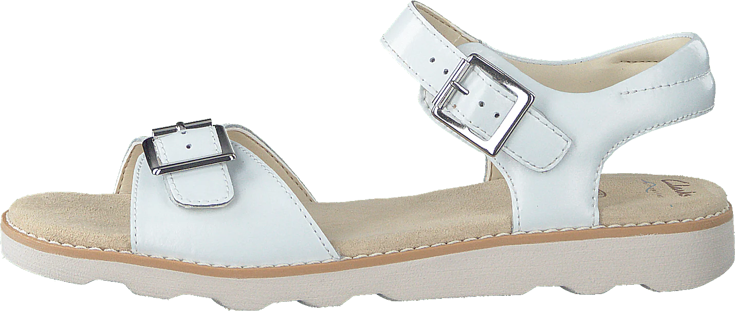 Crown Bloom K White Leather