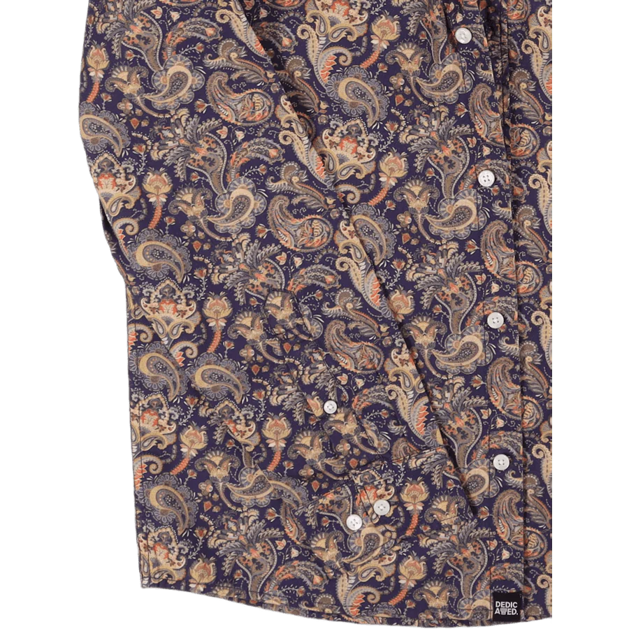 Bold Paisley Shirt Blue - Image 4