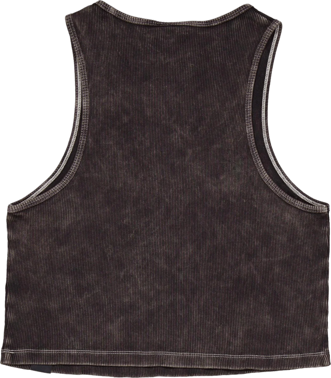 Newington Vest W Dble Dye/acid Wash Black - Image 2