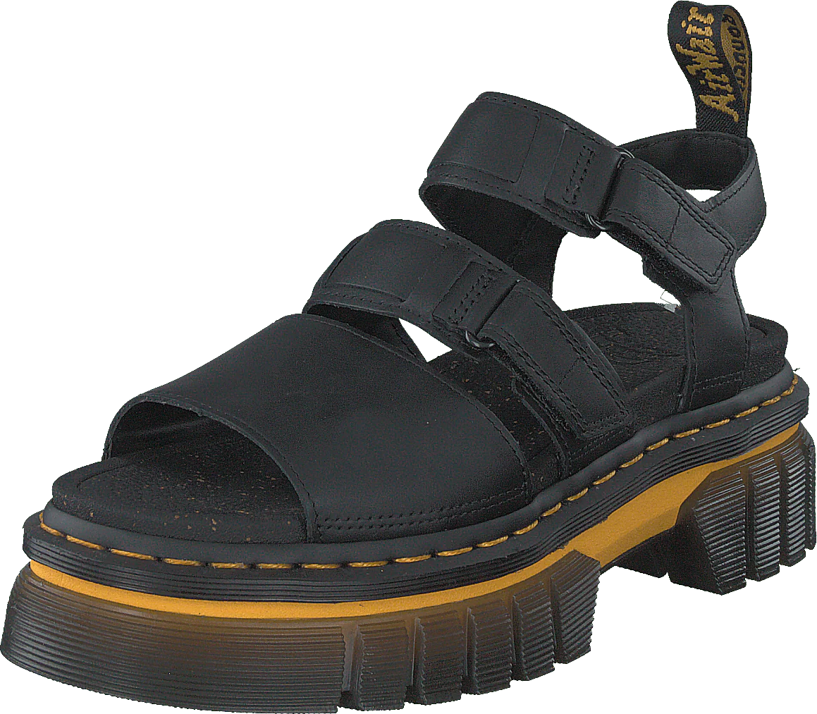Ricki 3 Strap Sandal Black Luc Black - Image 3