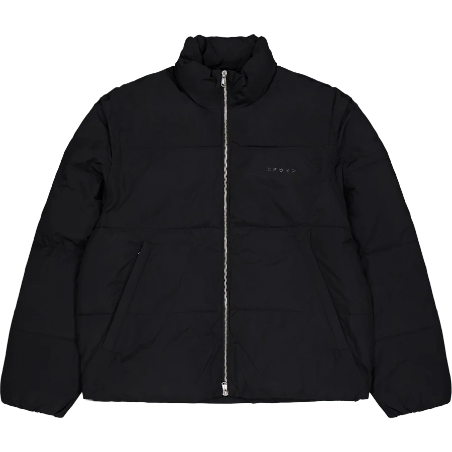 Detachable Sleeves Puffer Black