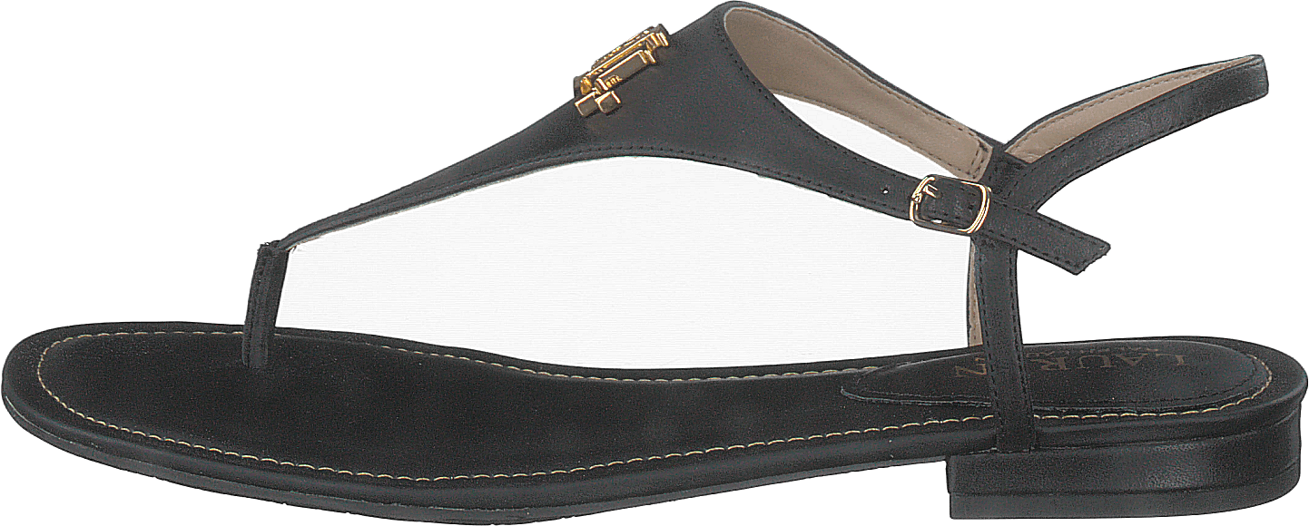 Ellington Burnished Leather Sandal Black