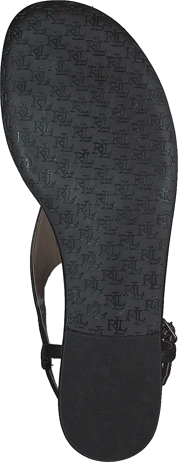 Ellington Burnished Leather Sandal Black - Image 7