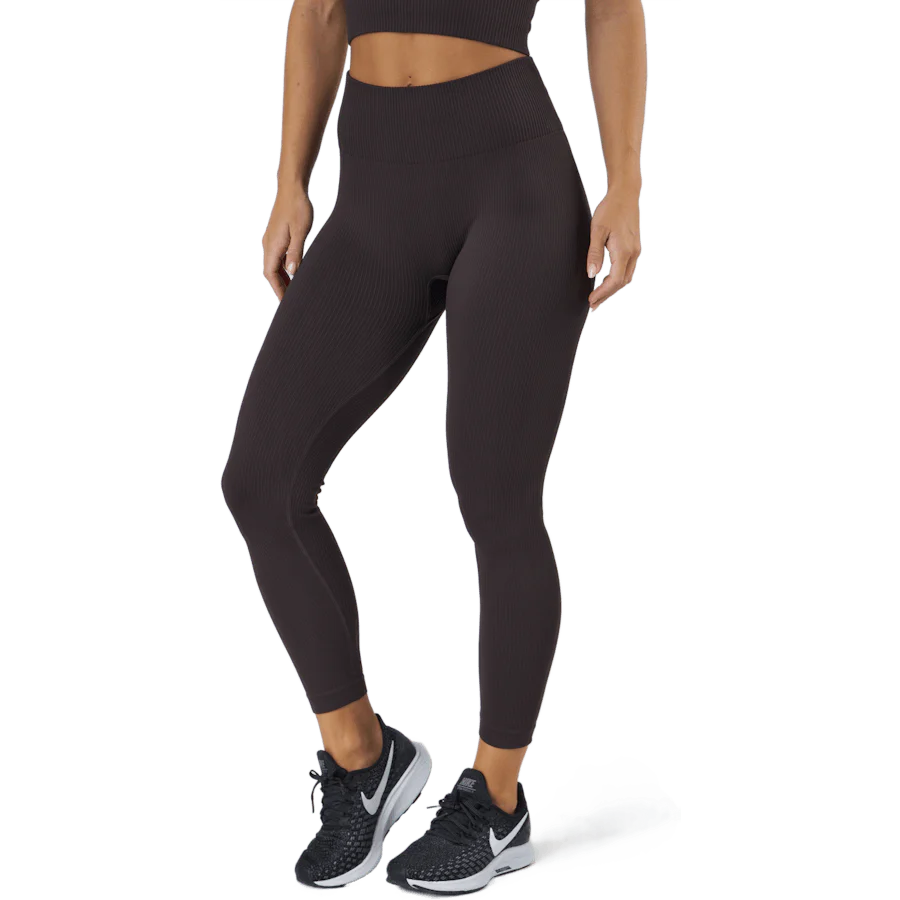 Janing W Rib Seamless Tights Deep Shale