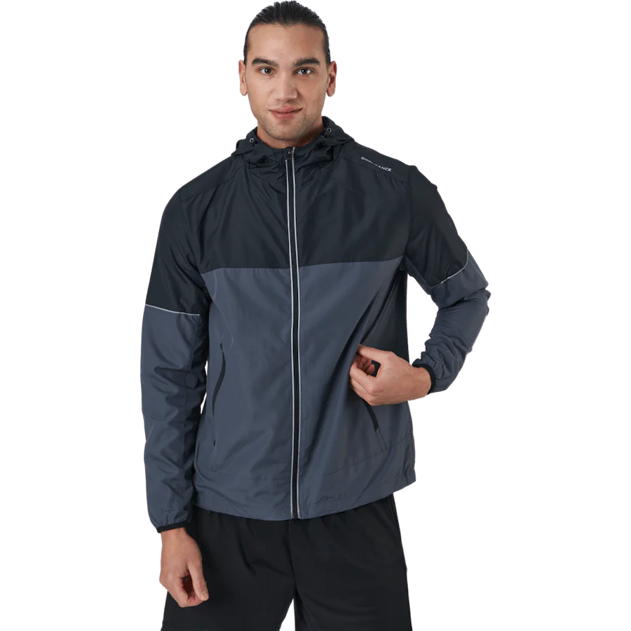 Verbol M Running Jacket W/hood India Ink