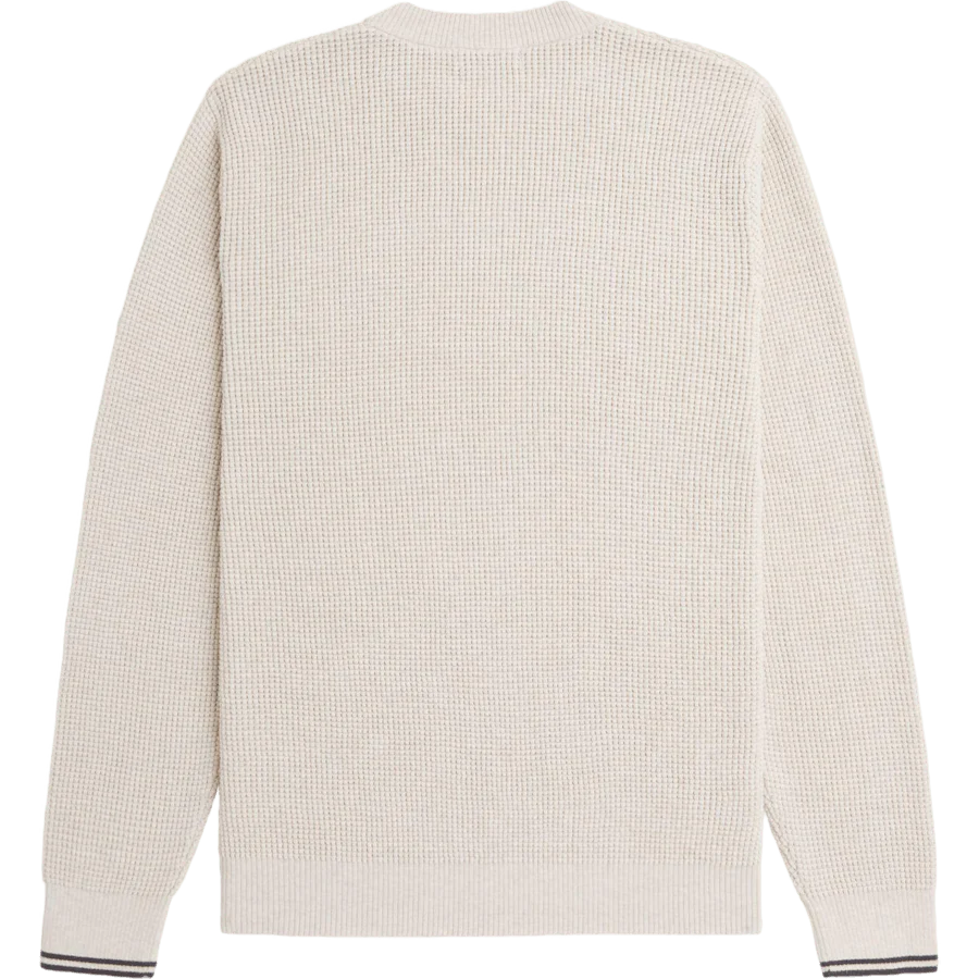 Waffle Stitch Jumper X23 Porridge Marl - Image 7