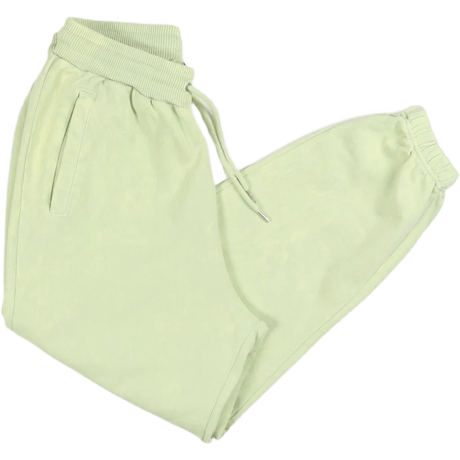 Cropped Sweat Pants Pale Green Acid - Image 4