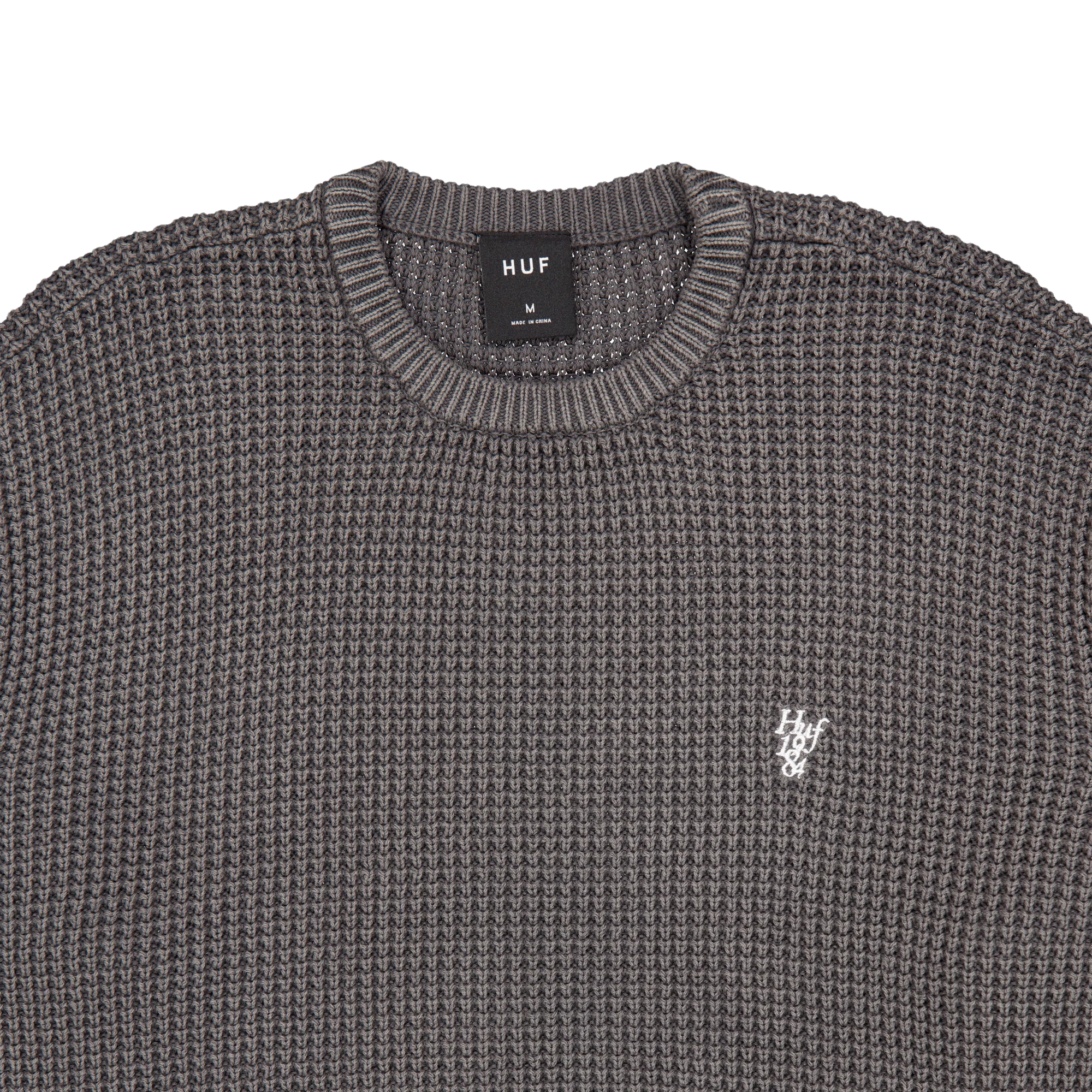 Filmore Waffle Knit Sweater Black - Image 3