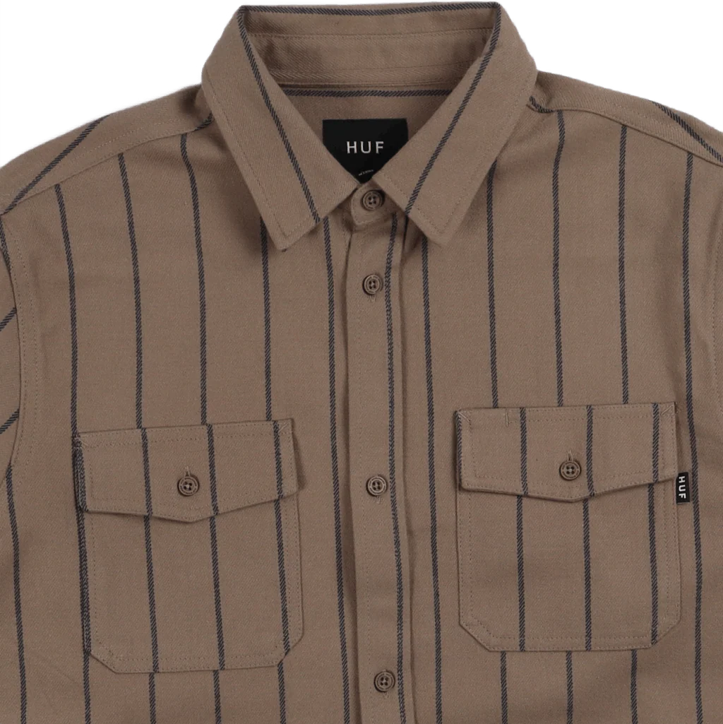 Issue Stripe Flannel Walnut - Image 3