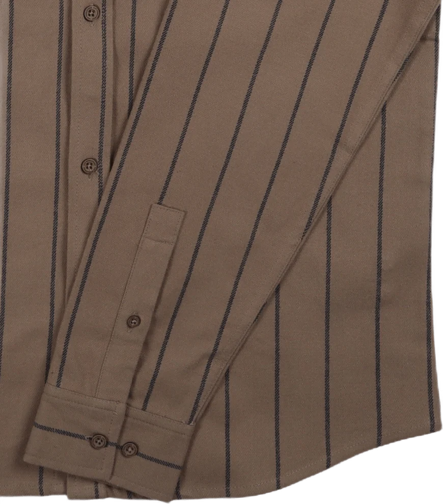 Issue Stripe Flannel Walnut - Image 4