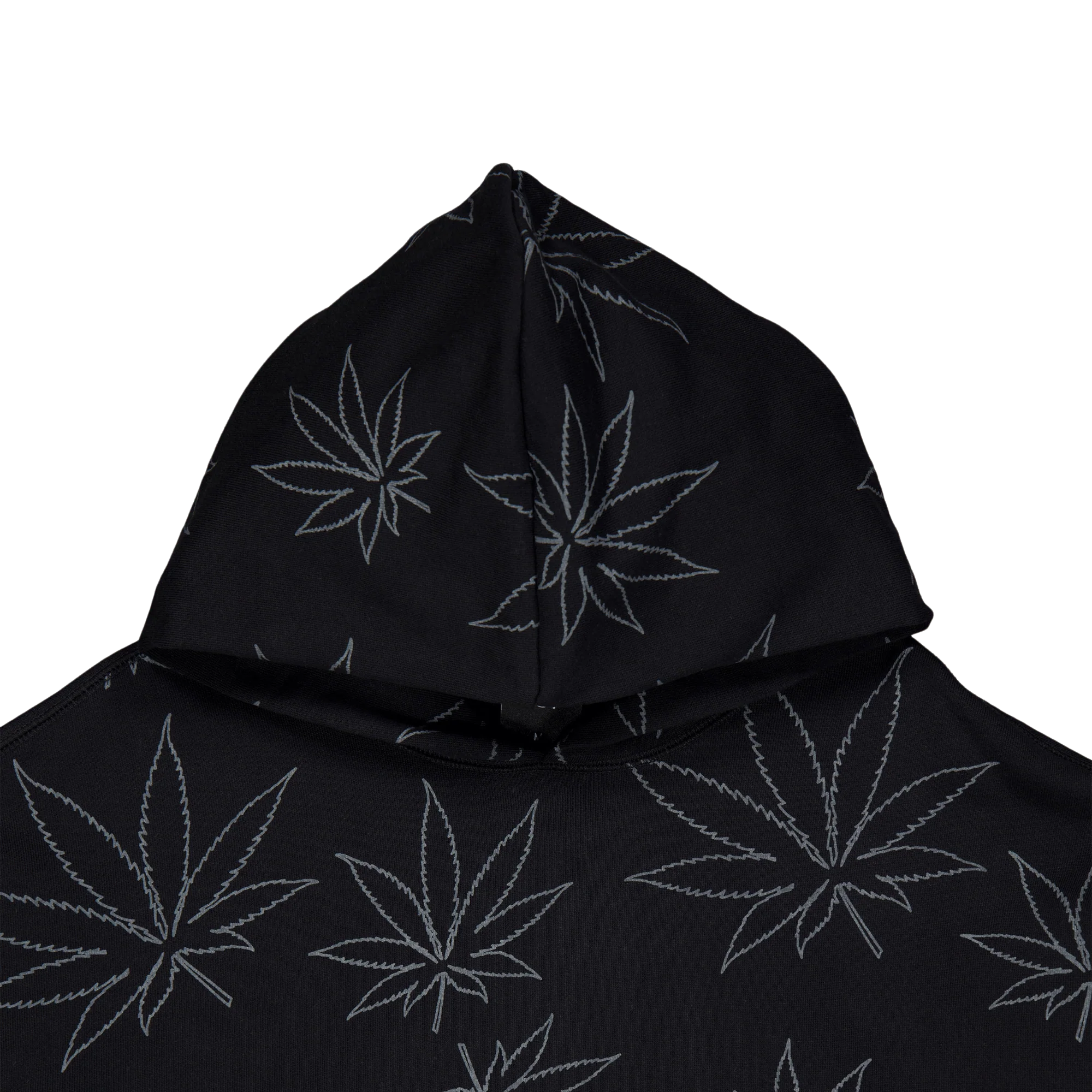 Plantlife Fleece Hoodie Black - Image 3