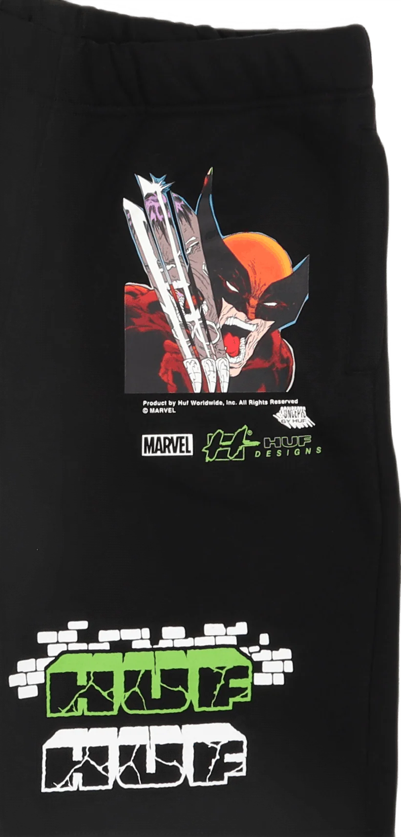 Smash Up Fleece Short Black - Image 2