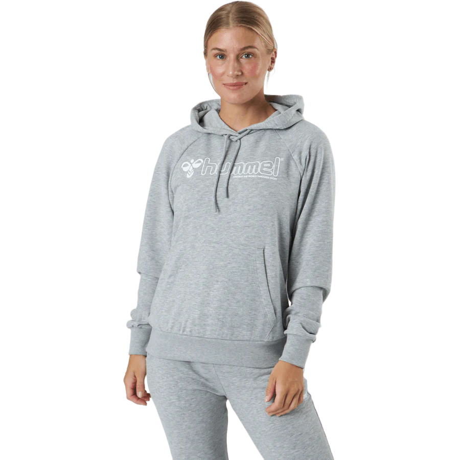 Hmlnoni Hoodie Gery Melange