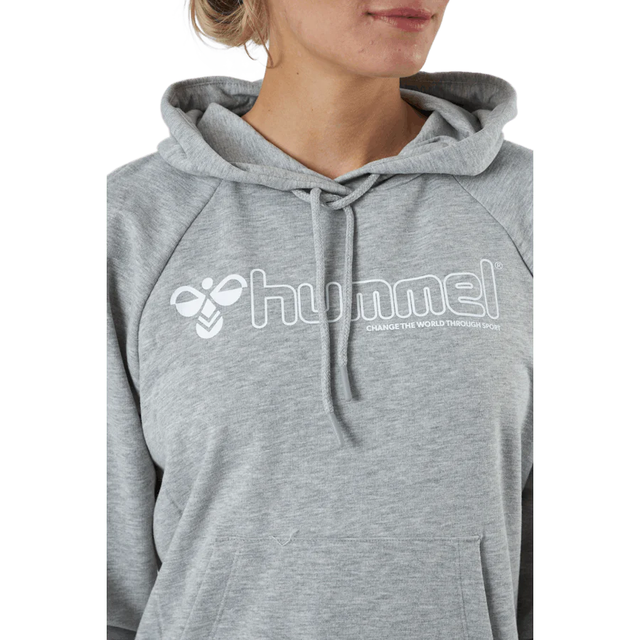 Hmlnoni Hoodie Gery Melange - Image 4