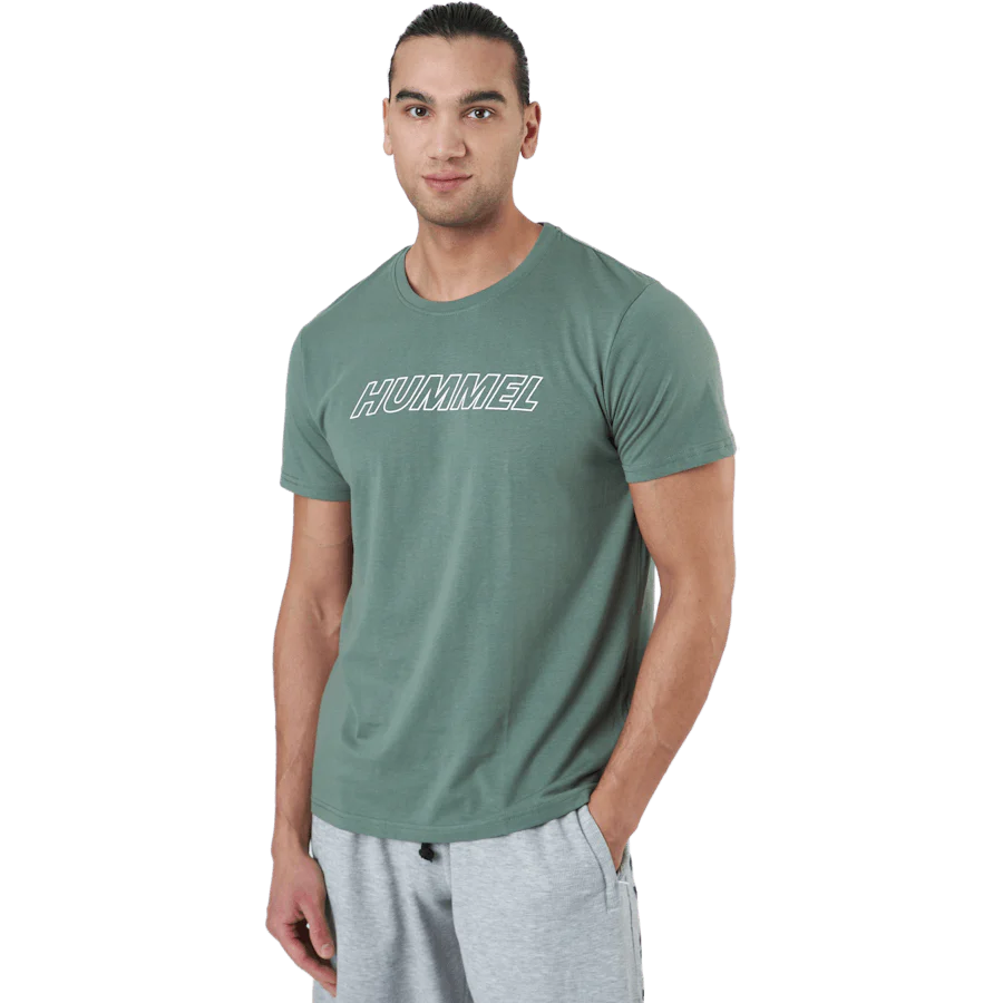 Hmlte Callum Cotton T-shirt Laurel Wreath - Image 2