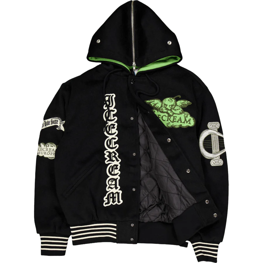 Cherub Cheerleader Jacket Black - Image 4