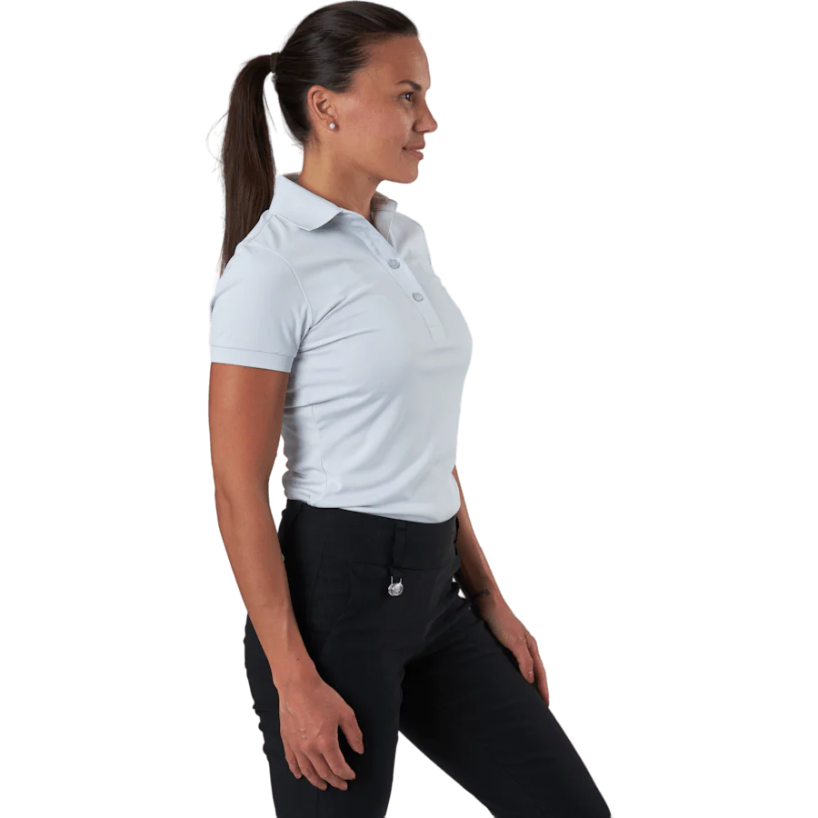 Tour Tech Golf Polo Light Grey - Image 2