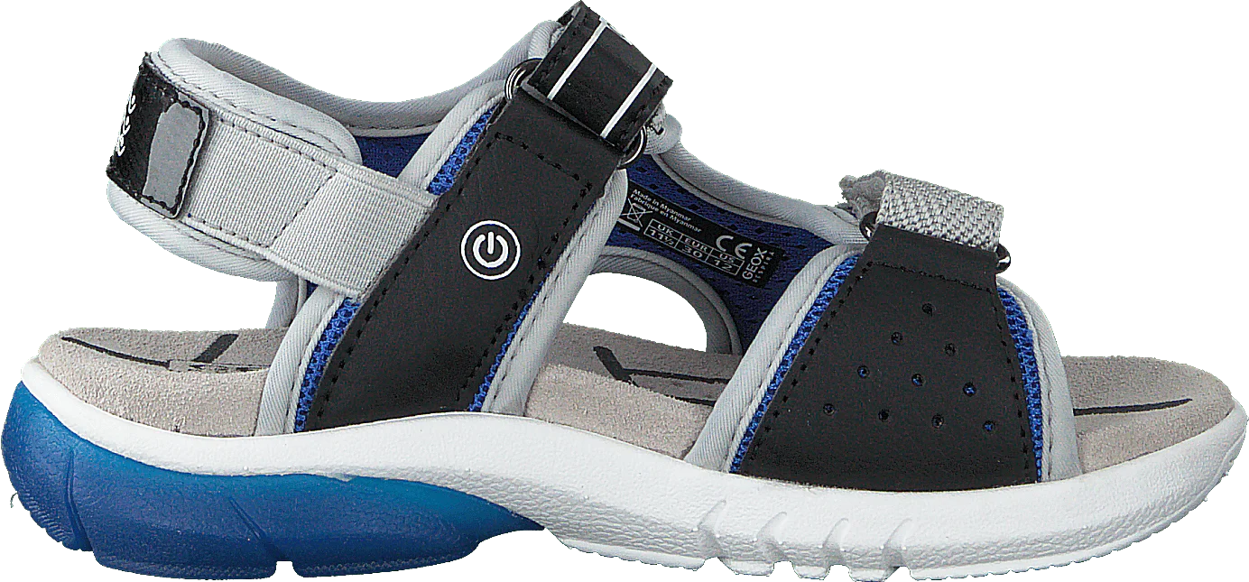 J Sandal Flexyper Bo Black/royal - Image 2