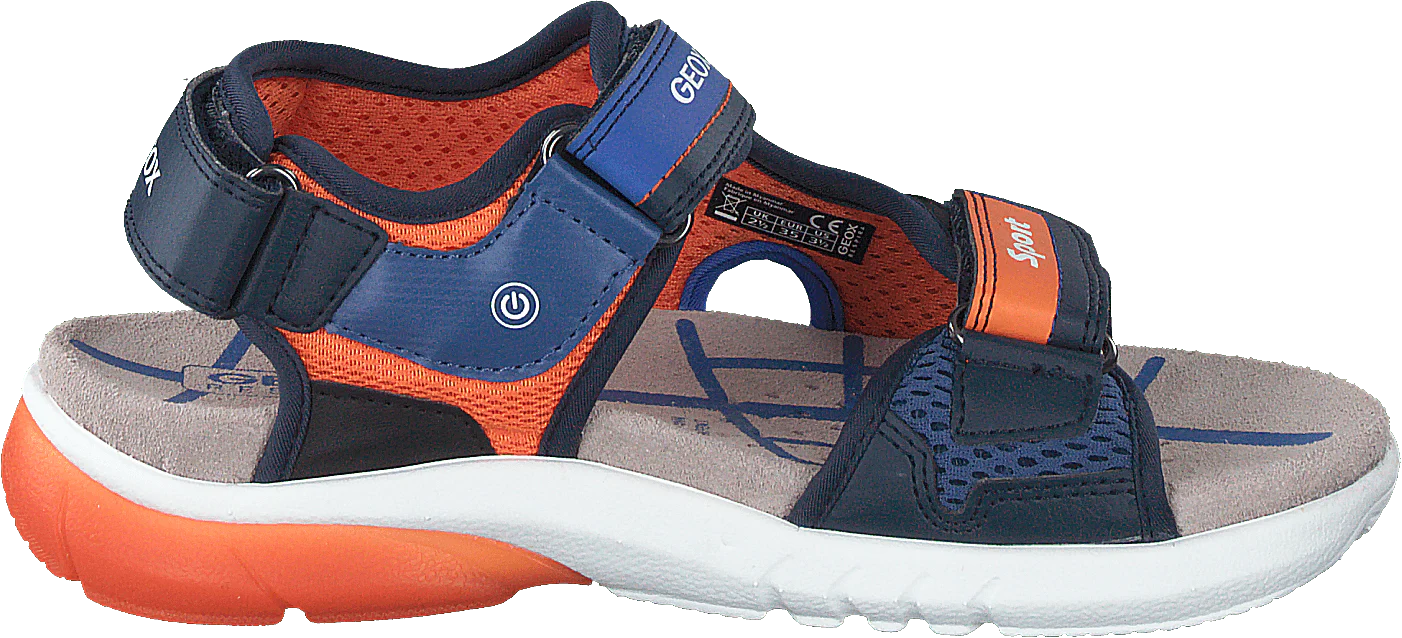 J Sandal Flexyper Boy Navy/orange - Image 2