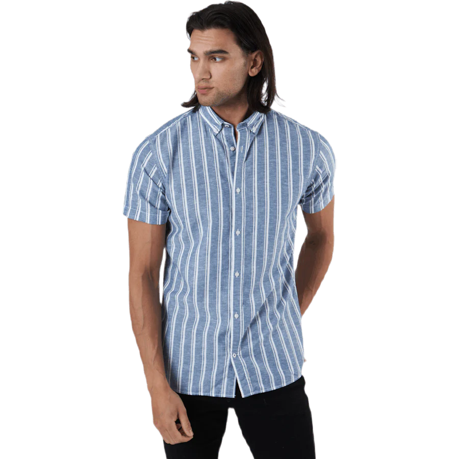 Summer Stripe Shirt S/s Blå