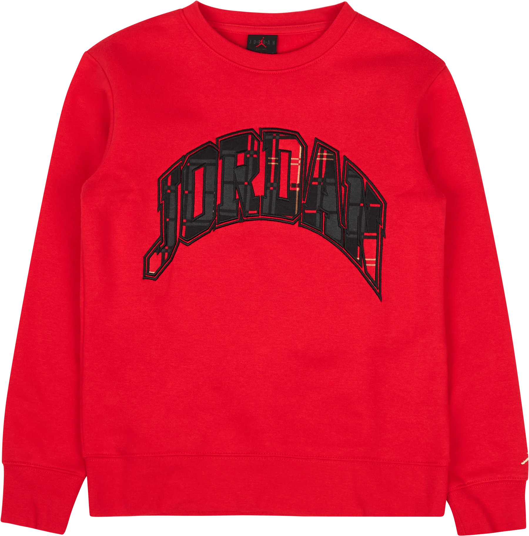 Jdb Essentials Plaid Crew Fire Red