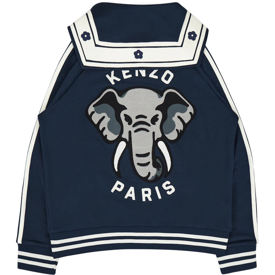 Zip Up Sweatshirt Ken Zo Midnight Blue - Image 2