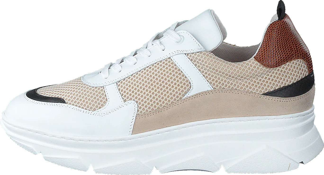 Quingo Bco White + Beige + Cuoio