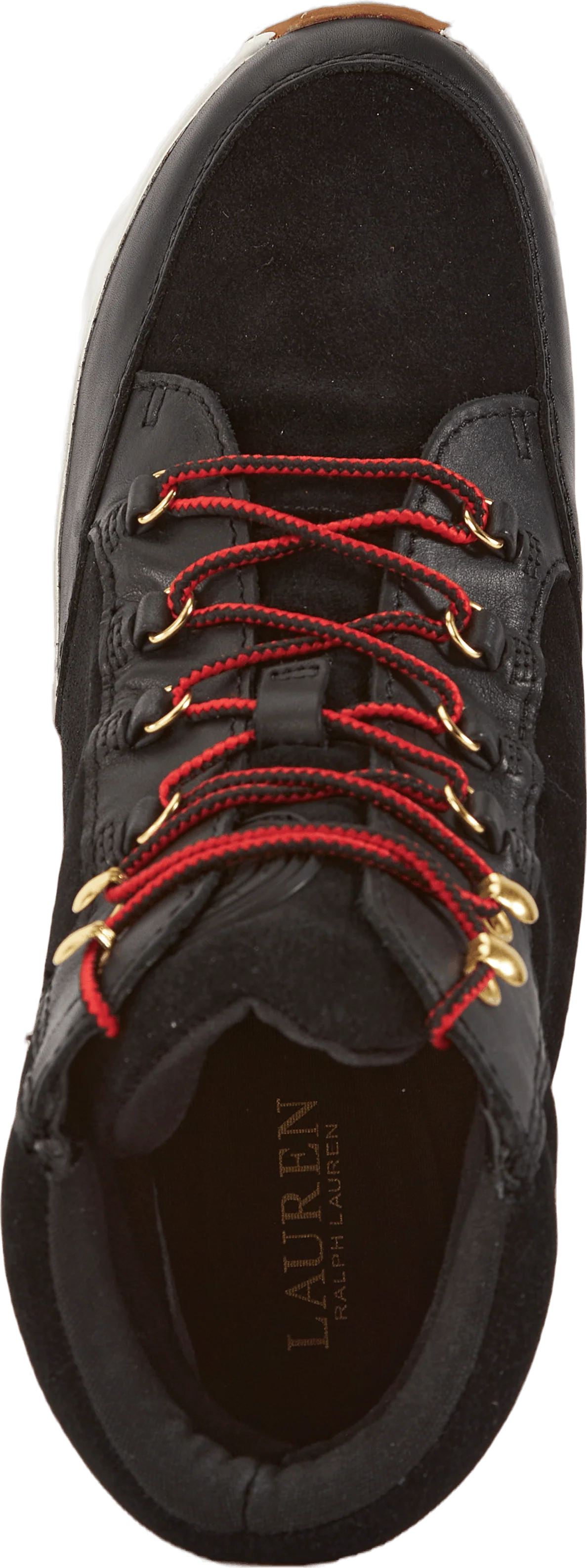 Rylee Suede & Leather High-Top Sneaker Black/Black - Image 5
