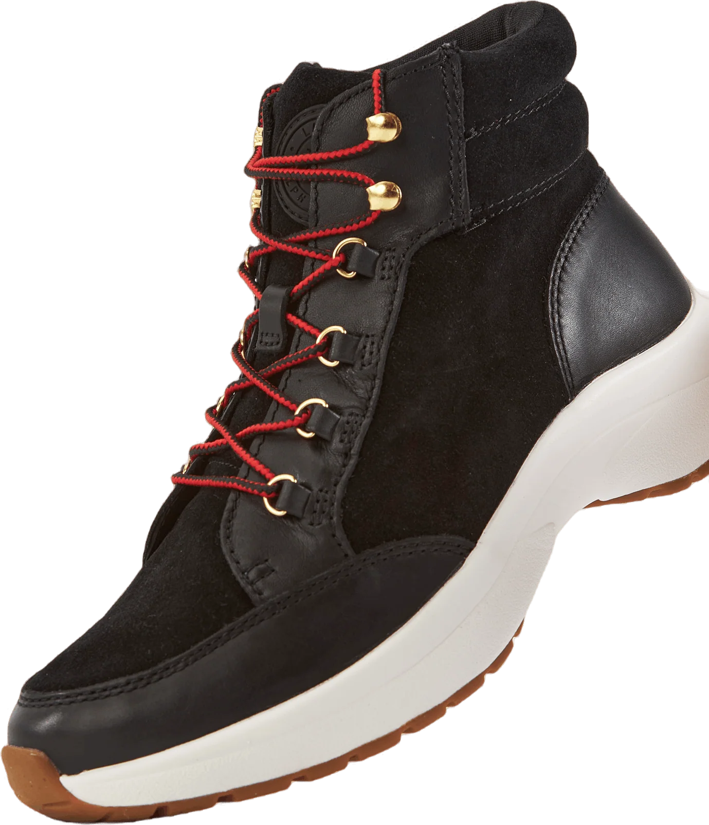 Rylee Suede & Leather High-Top Sneaker Black/Black - Image 6