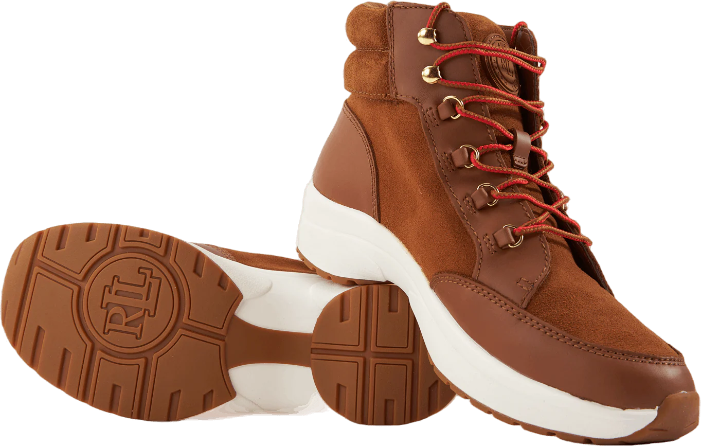 Rylee Suede & Leather High-Top Sneaker Whiskey/Deep Saddle Tan - Image 7