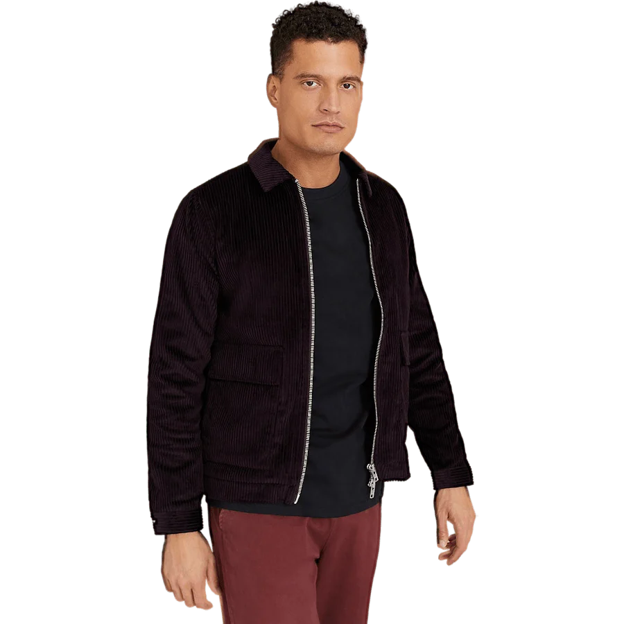 Ortega Corduroy Jacket Purple - Image 3