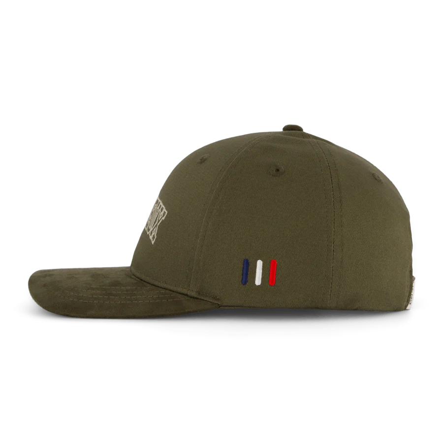 Les Deux Blake Suede Baseball Cap  Night - Image 2