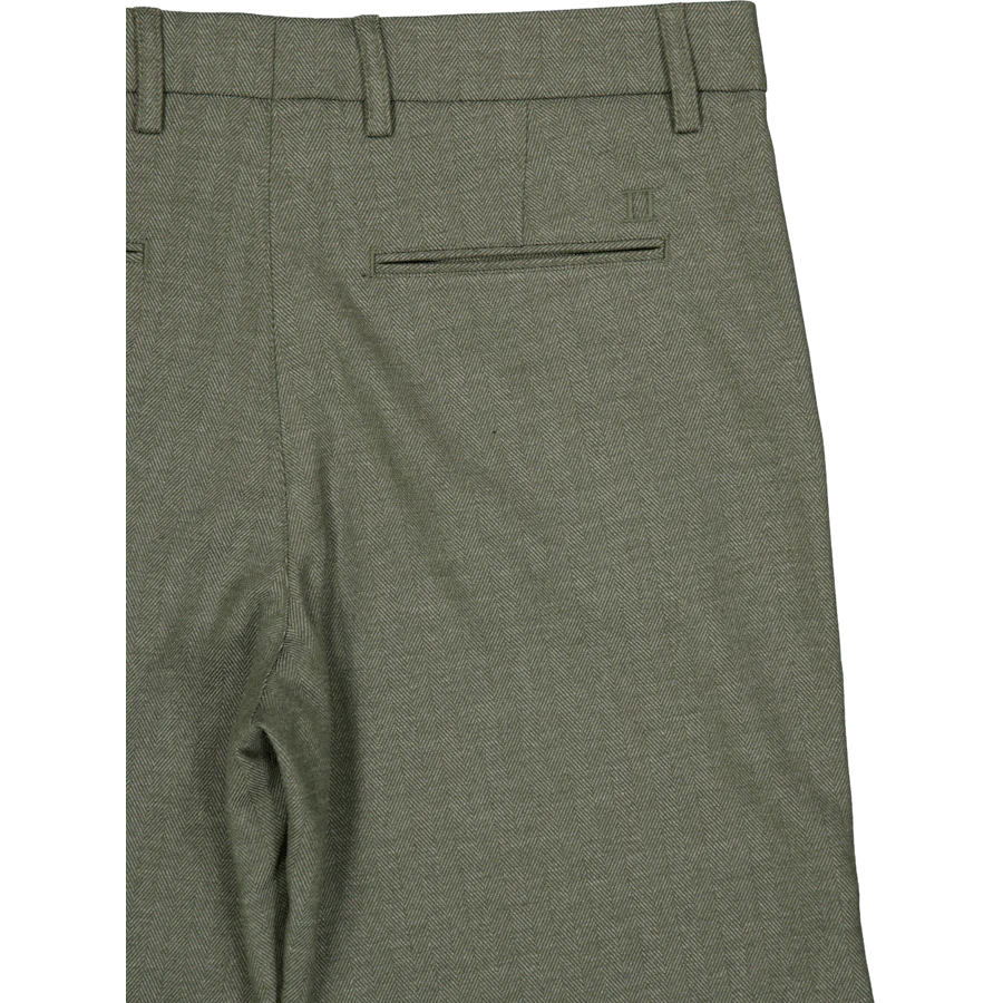 Como Reg Herringbone Shorts Forest Green/chive Green - Image 4