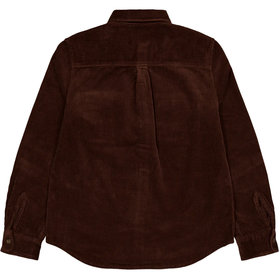 Les Deux Kody Heavy Corduroy Overshirt Ebony - Image 2