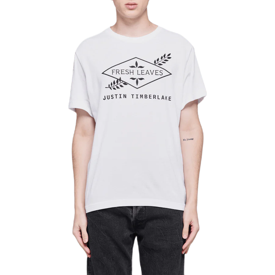 Fresh Leaves Tee White