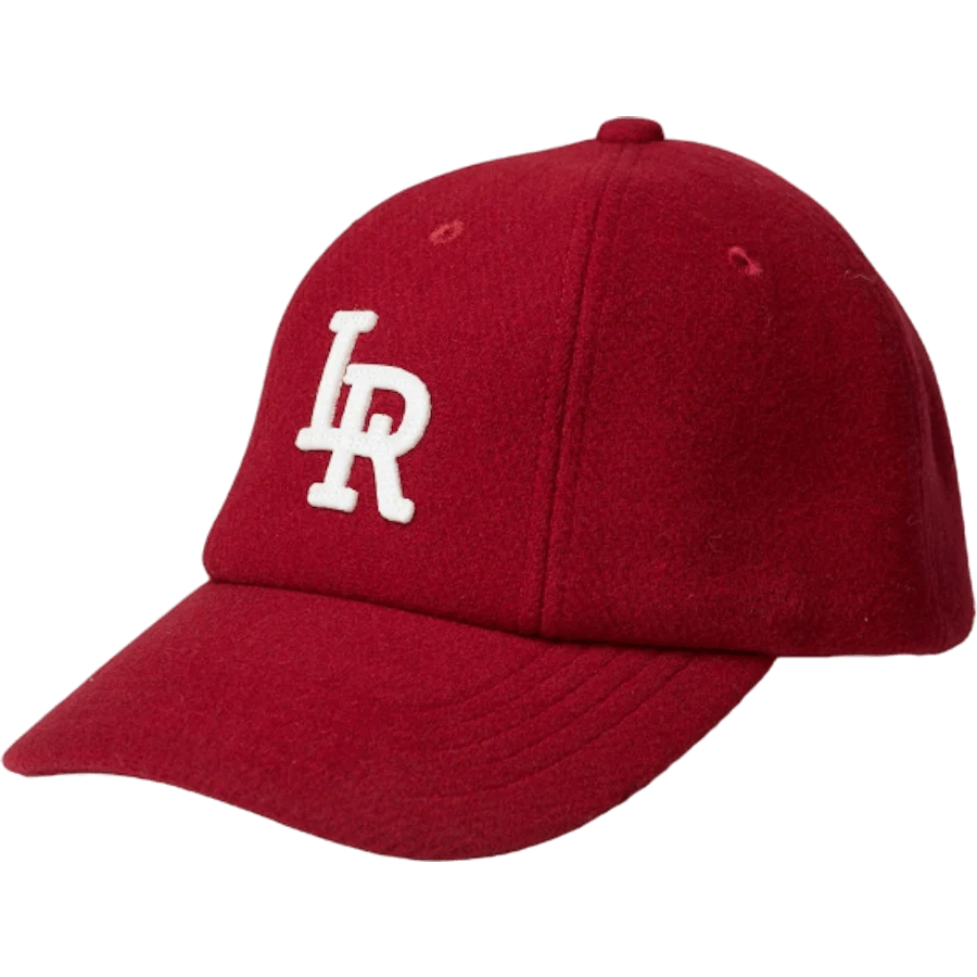 Lr Logo Wool Cap Burgundy