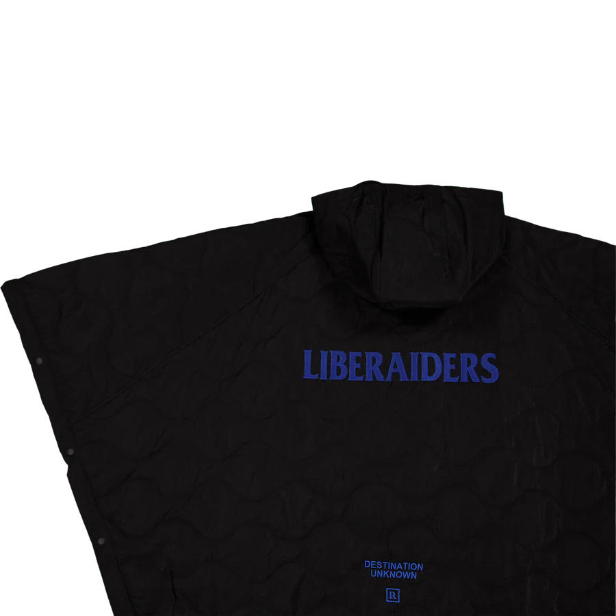 Px Quilted Poncho Black - Image 4