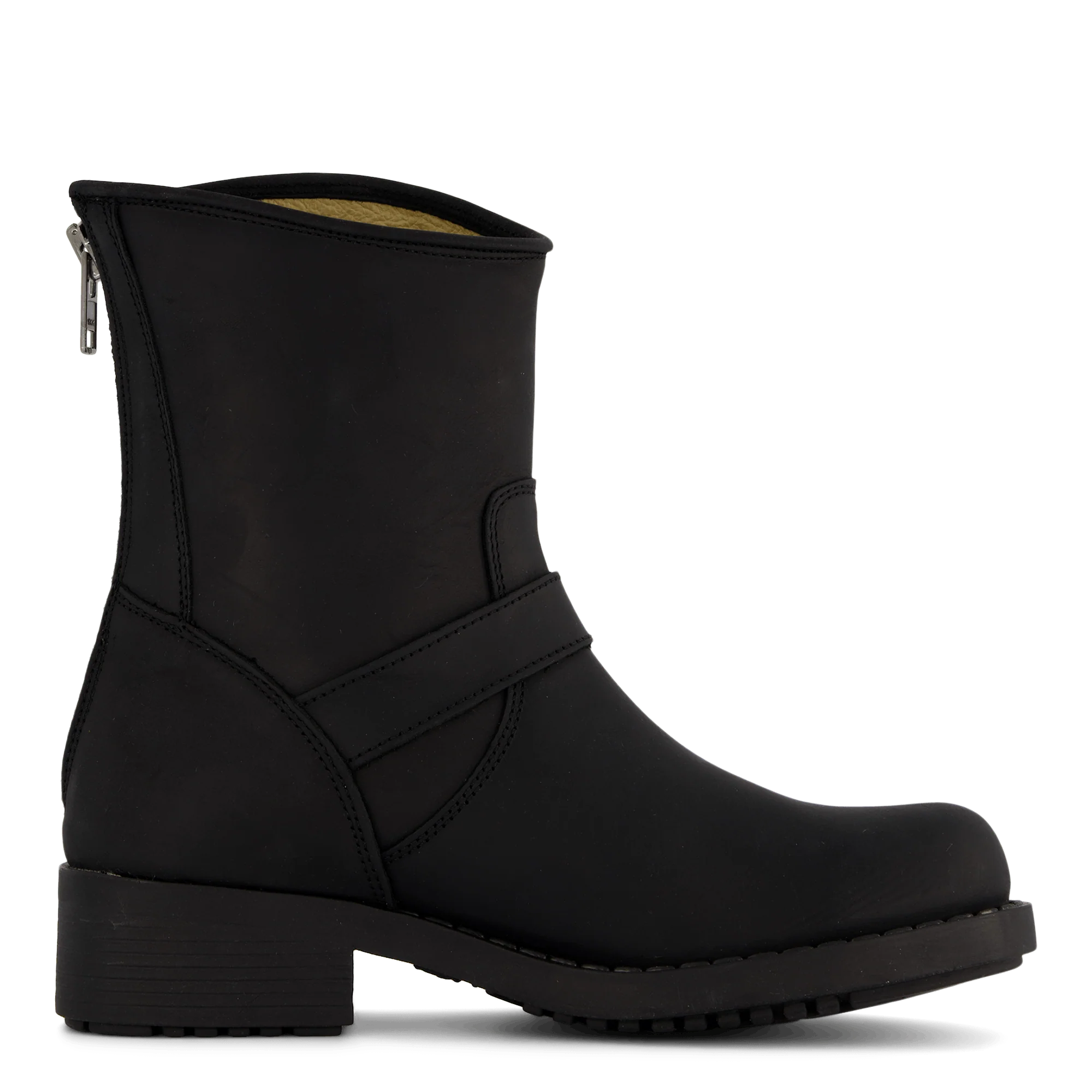 Low Boot Zip Back Black/Silver - Image 3