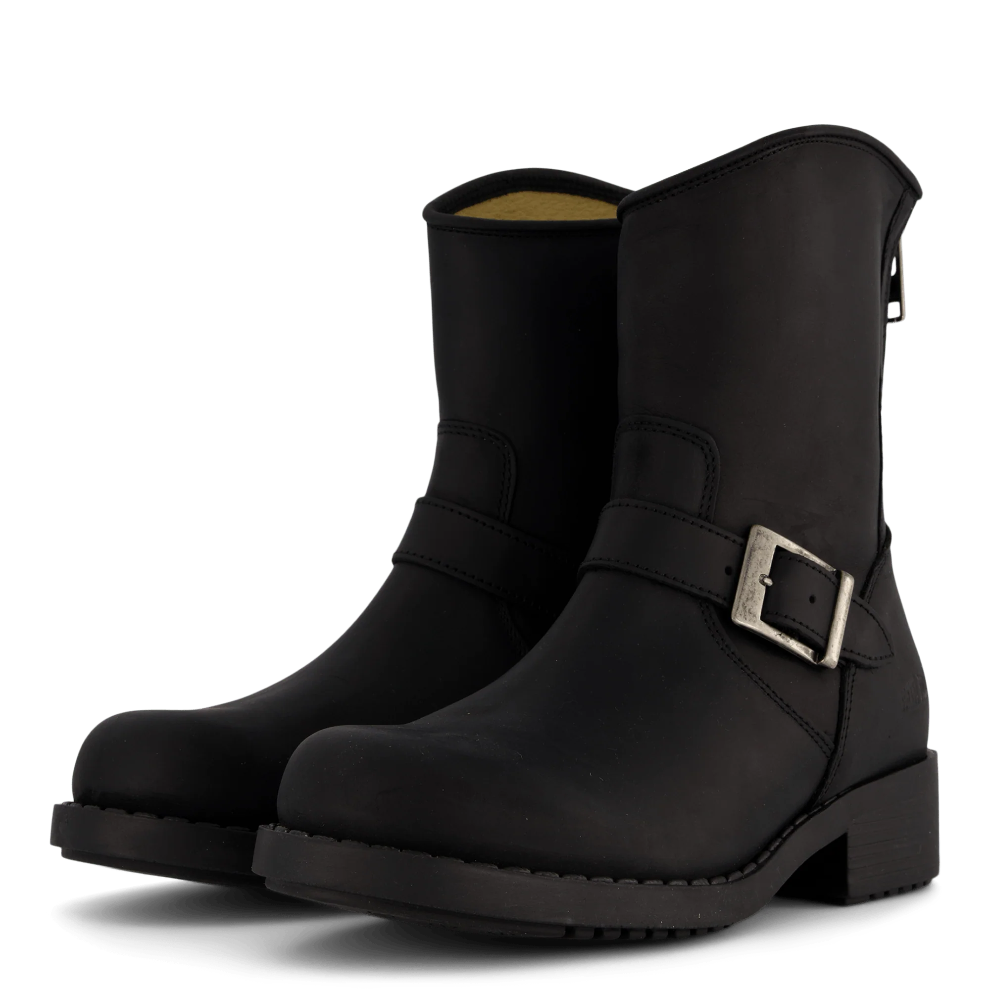 Low Boot Zip Back Black/Silver - Image 5