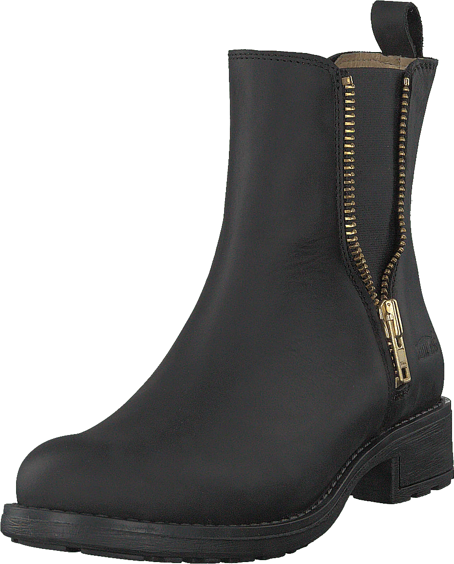 Low Chelsea Boot Black/shiny Gold - Image 3
