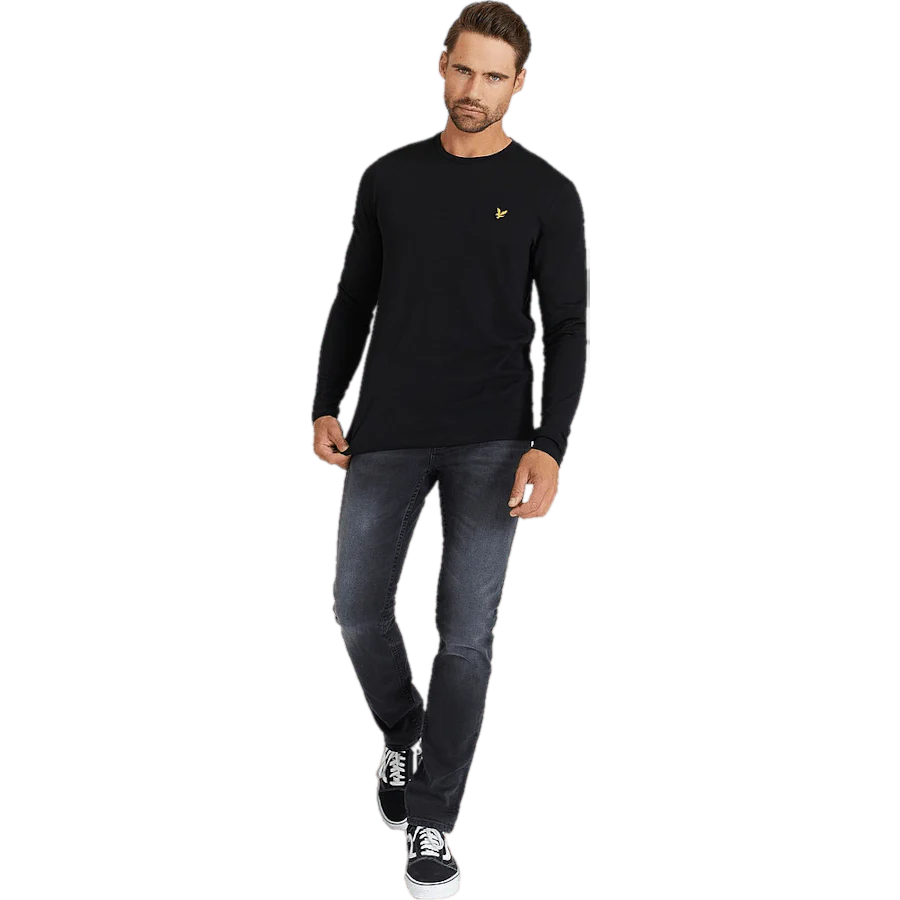 Lyle & Scott Plain L/s T-shirt Jet - Image 3